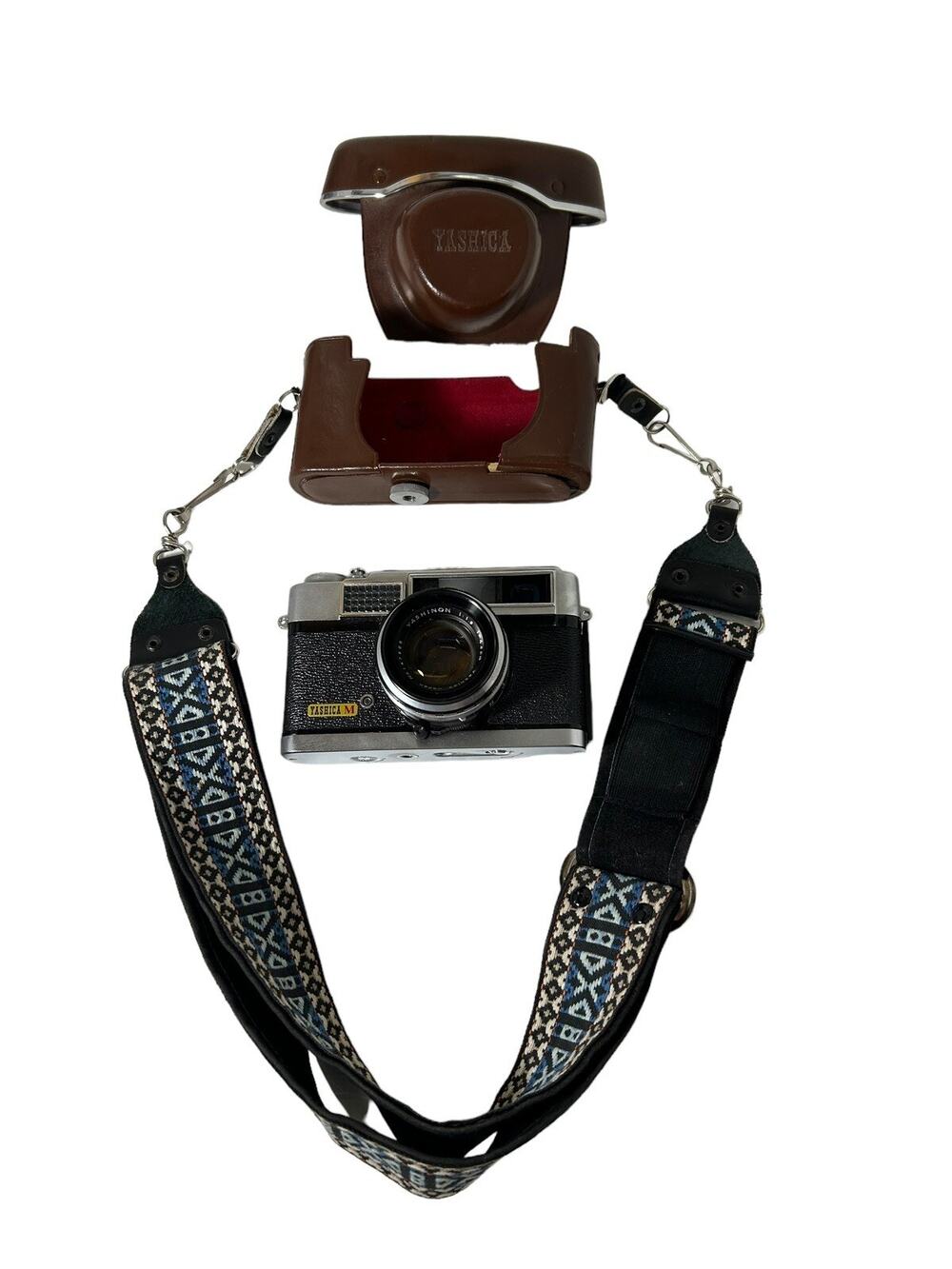 Vtg 60's Yashica Model M w/Carry Case & Lanyard Rare
